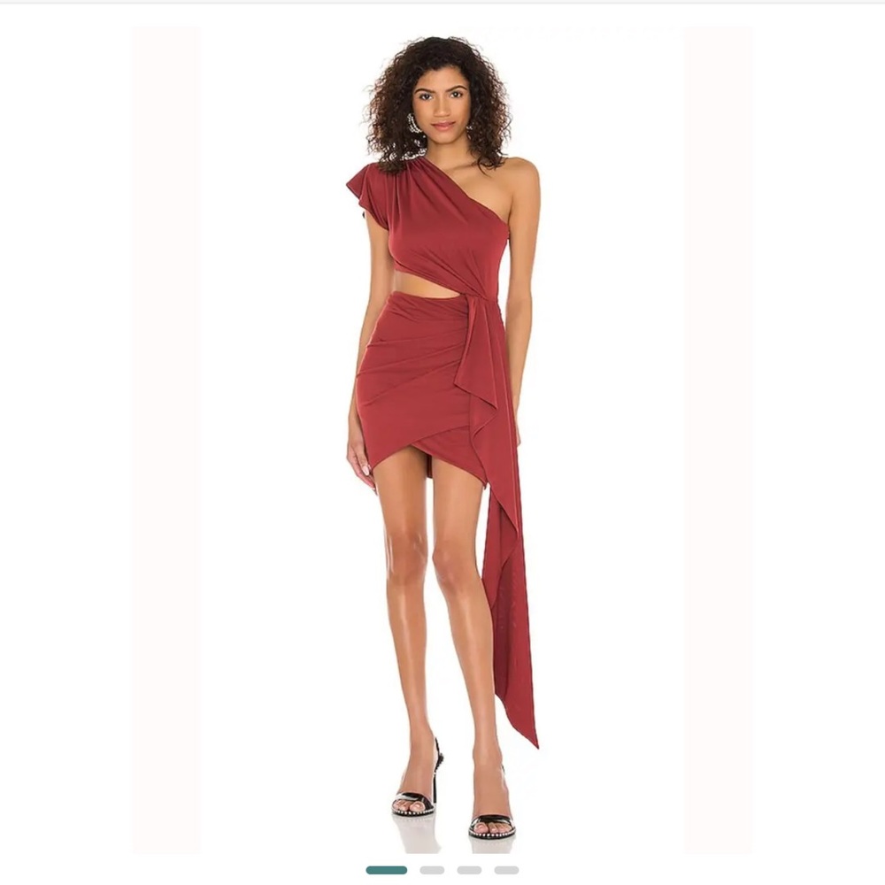 SOLD!!! On other APP. NBD Orla Mini Dress In Bordeaux.